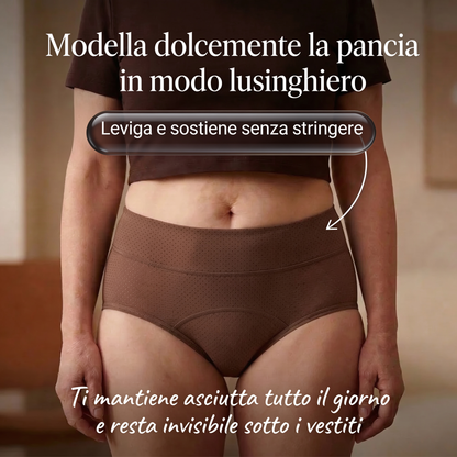Slip a vita alta a prova di perdite